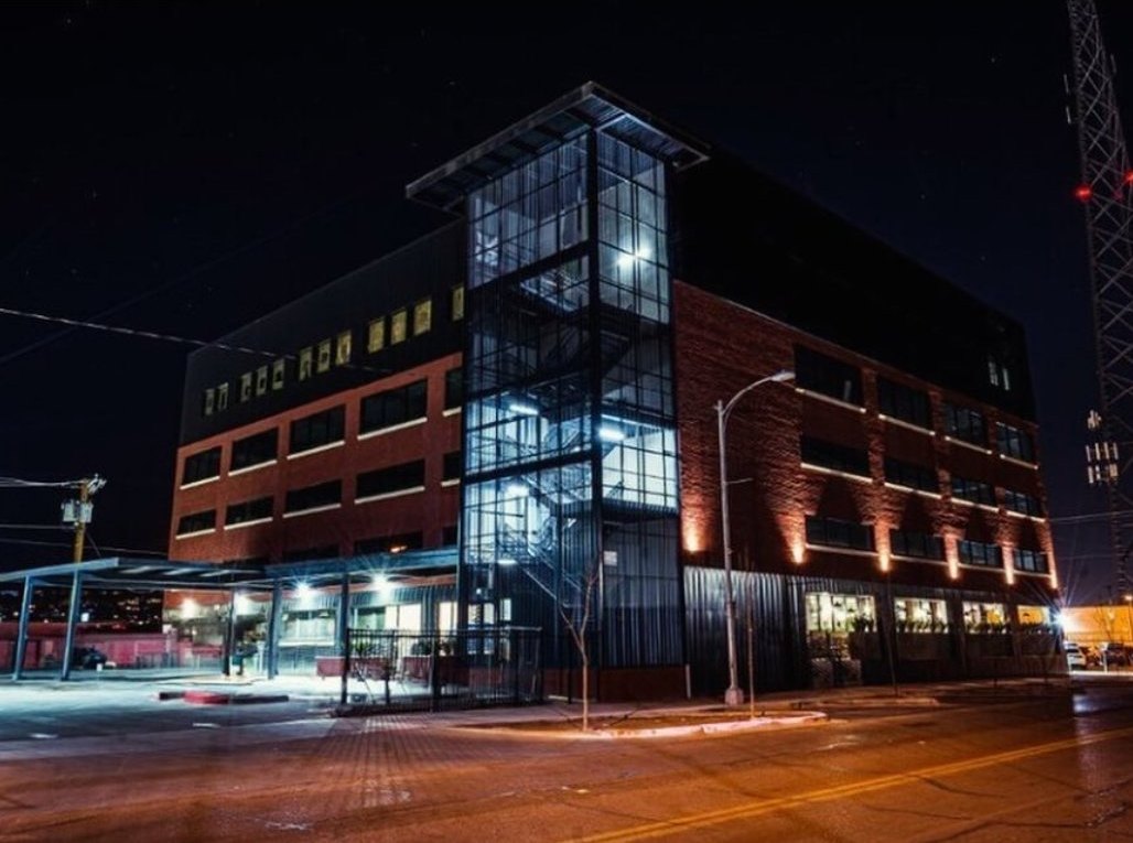 The Wiley — completed Greyfield development at night