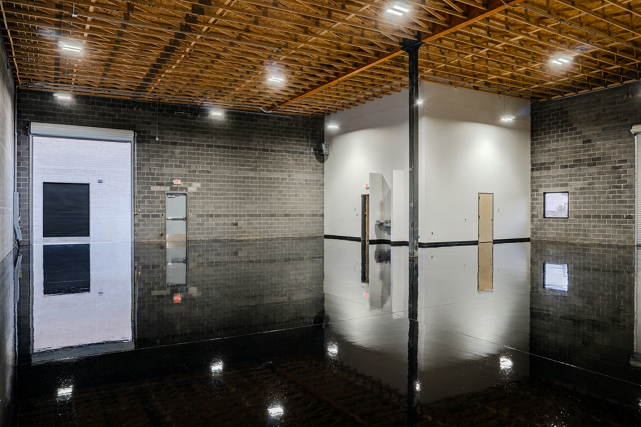 Epoxy floor finish example.